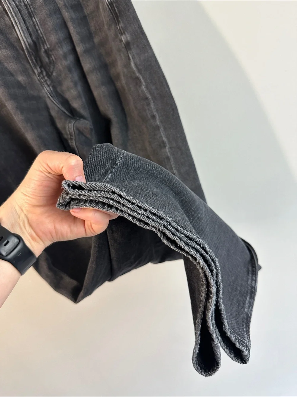 American Eagle Black Curvy Baggy Wide Leg Jeans Size 8 Festival Boho 90’s